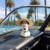 Cute Grass Cow Figure Ugly-cute Car Ornament Emo Center Console Decoration  Center Console
