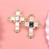 Vintage Cross Brooches for Women and Men Jewelry Accessories Banquet Suit Dress Corsage Retro Pin