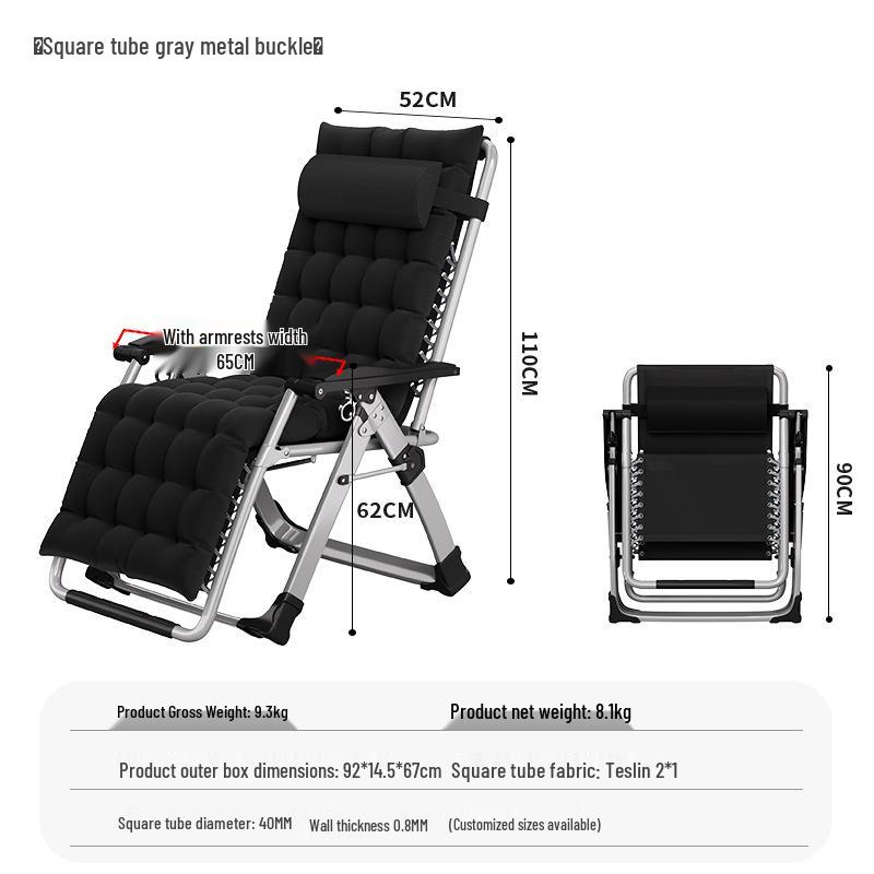 Adjustable Folding Chair: Sit or Recline with Backrest - Ideal for Napping at Home, Office, or Beach.