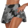 Damen Sommer High Waist Camouflage Hüfthebende Lässige Schlankmachende Hosen und Röcke