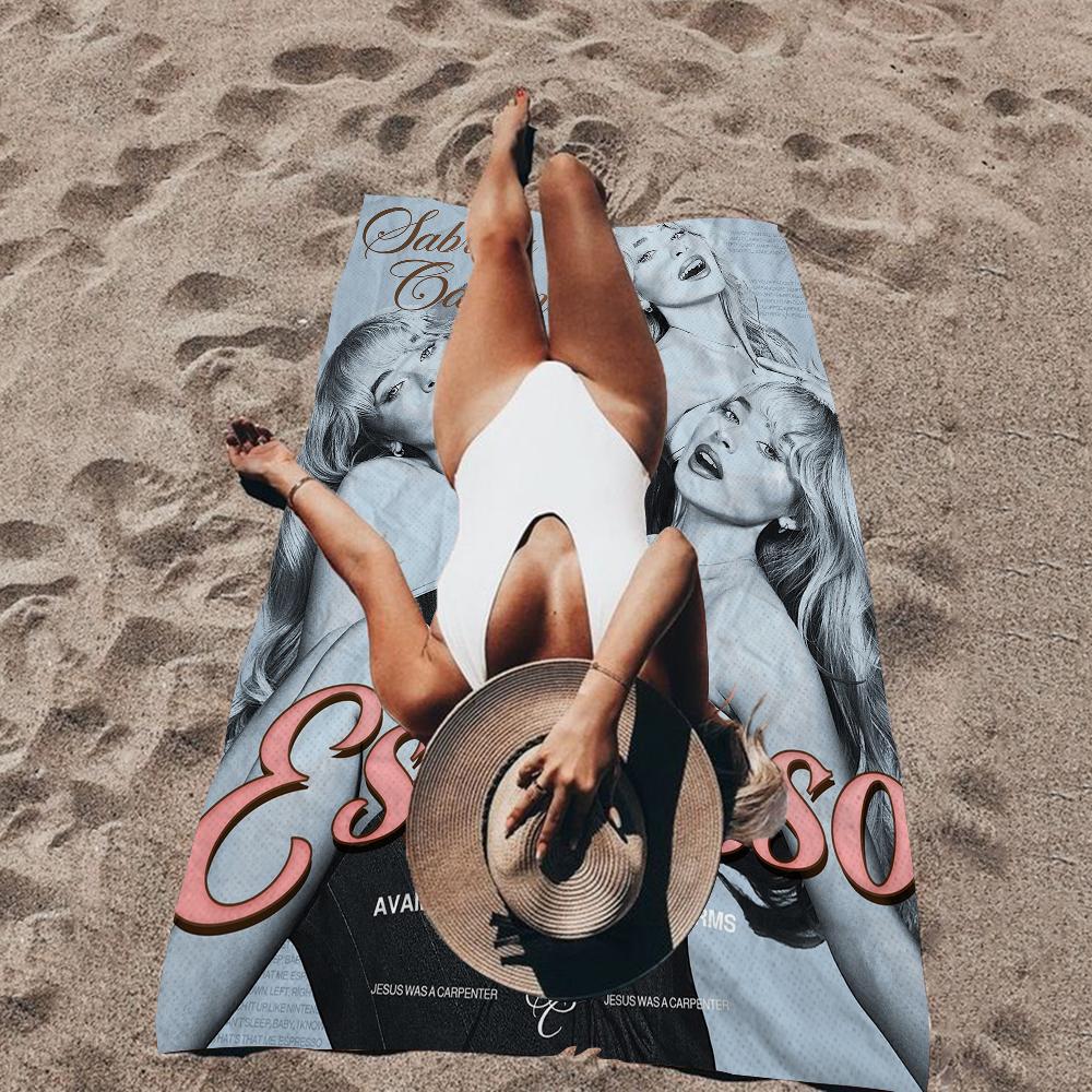 Fashion Singer S-sabrina Carpenter Beach Towel For Kids Bath Towel Pool Towel Vacation Gift Picnic Towel Party Gift