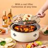 1pc Portable Barbecue Charcoal Stove Stainless Steel Split Barbecue Stove Round Non-stick BBQ Rack For Outdoor Camping (without Carbon)