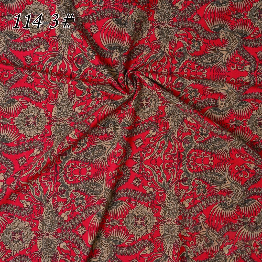 145x100cm Cotton Linen Small Floral Printed Fabric For Women's Clothing, Decorative Fabric DIY Handmade Sewing Cloth Fabric