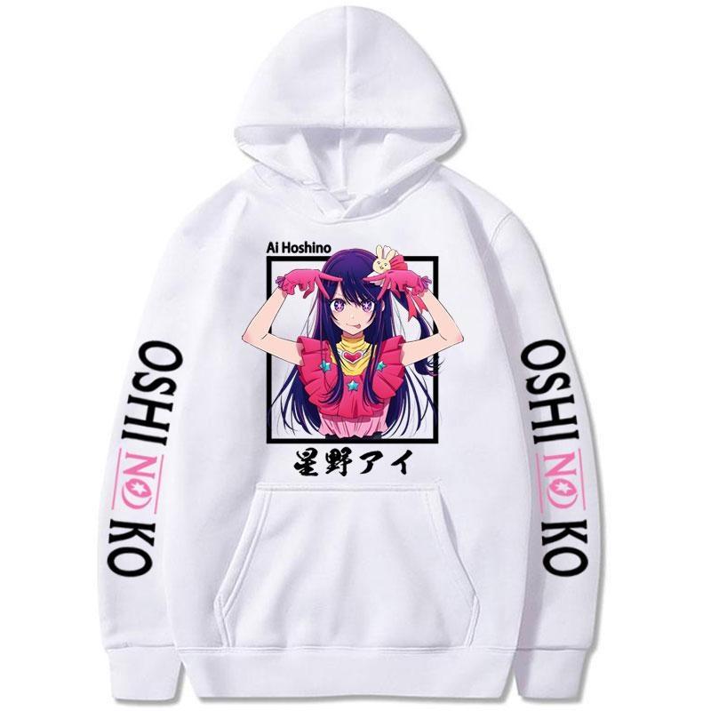 New OSHI NO KO Graphic Print Hoodie Women Men Casual Loose Hooded Sweatshirt Fashion Anime Harajuku Pullover