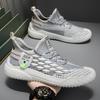 Summer Men Mesh Walking Shoes Lace-up Casual Outdoor Sports Running Shoes  New Sneakers Men Flat Tennis Shoes