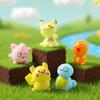 6Pcs/Set Pokemon Monsters Anime Figure Kawaii Jigglypuff Pikachu In Charmander 2cm PVC Adult Collection Model Dolls Toy Gift