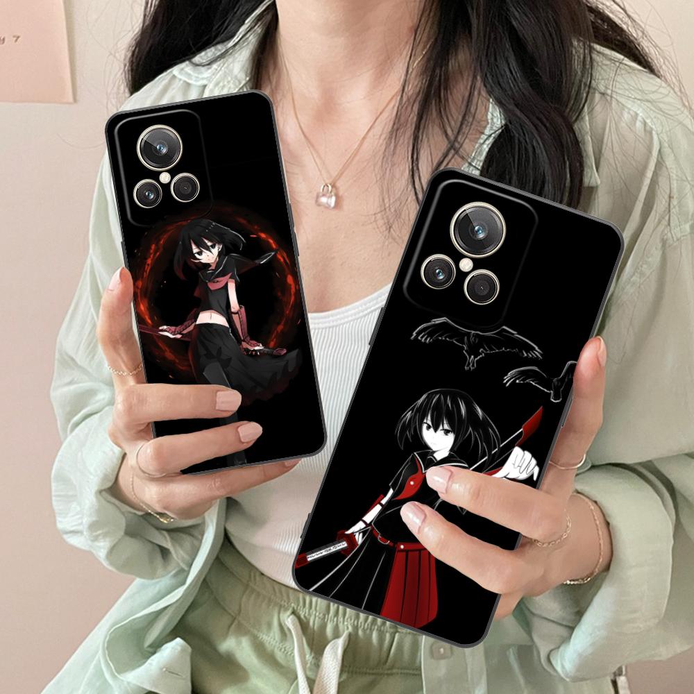 Akame Kurome Matte TPU Mobile Phone Case for Realme GT 8 Neo Pro C75 73 71 C67 65 C55 53 C35 31 C20 15 Colorful Cover