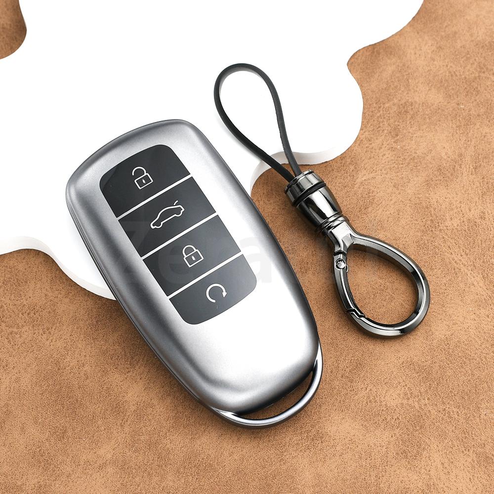 Gun Grey Tpu Fob For Chery Tiggo 7 Pro Max Omoda 5 C5 Modod Chery Tiggo 8 Pro Tiggo 8Plus New 5 Plus 7Pro Tpu Car Key Case Cover
