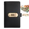 Vintage 100-Page Budget Planner Privacy Protection Saving Challenge Book Cash Money Saving Book with Combination Lock Reusable