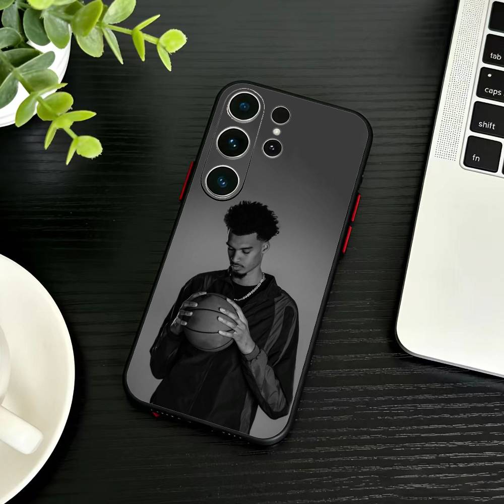 

Basketball V-Victor Wenbanyama Phone Case For Samsung S26,S25,S24,S23,S22,S21,S20,Ultra,Plus,FE Black Soft Cover Samsung S26ULTRA