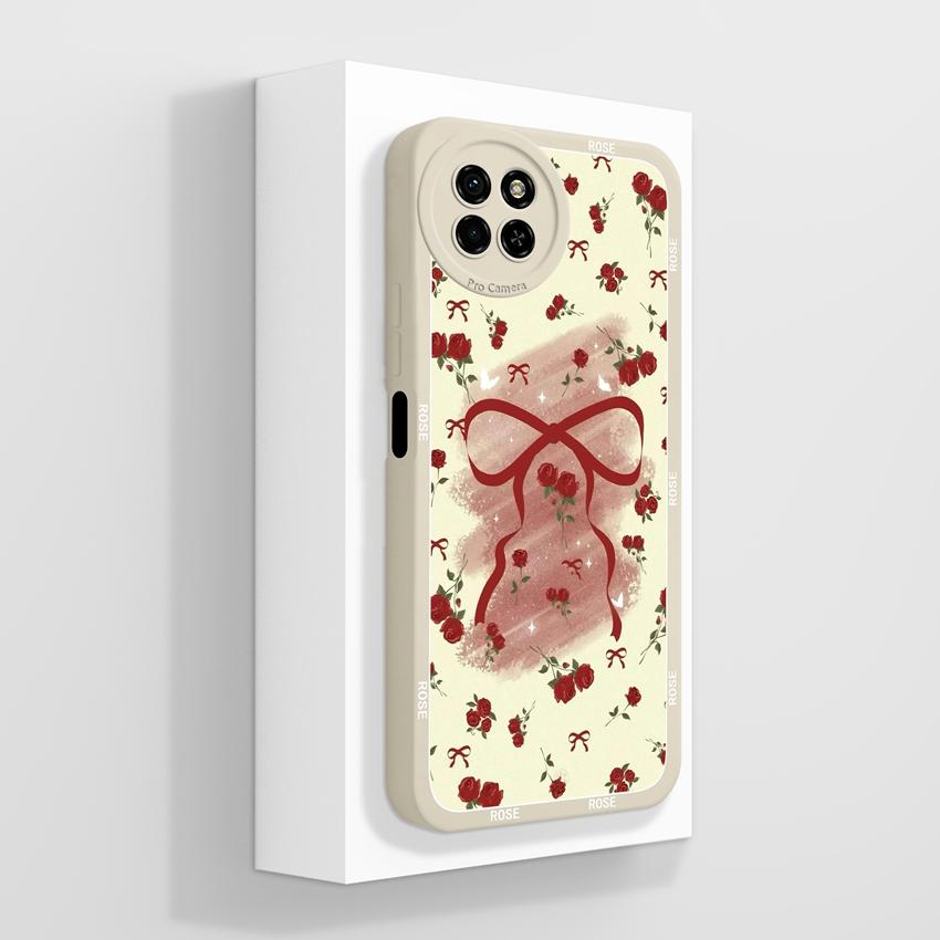 Für itel S23 S24 S25 P55 P65 A70 A80 Liebliches Katzen Handyhülle Kameraschutz Flüssigsilikon Hohe Qualität Anti-Fingerabdruck Hülle Für itel Bumper Capa