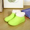 New Inner Height Increase Fashion Short Rain Shoes Women's Rain Shoes Car Wash Vegetable Waterproof Shoes Warm Work Water Shoes
