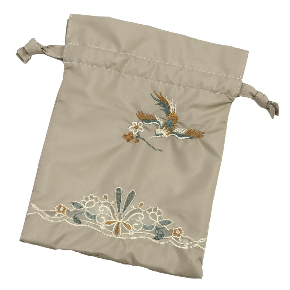 Folding parasol for light UV for both sunny and rainy cutwork floral and bird embroidery [Chinoiserie Modern] women, first-class blocking, protection,
