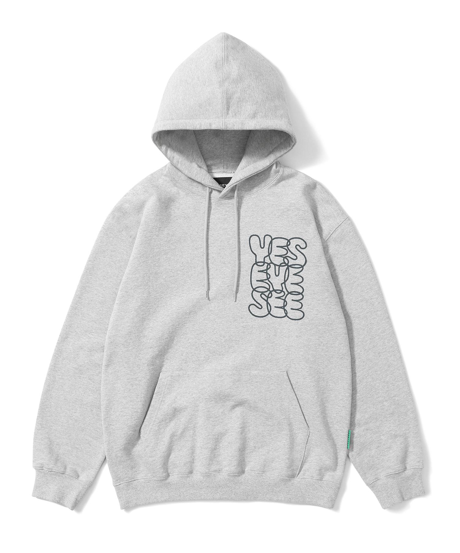 Yes Ic C-Logo Hoodie Grey L