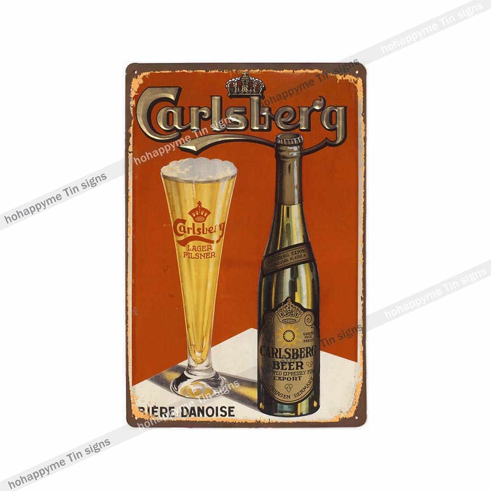 Home Decor Vintage Metal Poster Alcohol Brewing Beer Plates Decorative Bar Pub Club Wall Tin Painting Retro Plaque 20x30cm