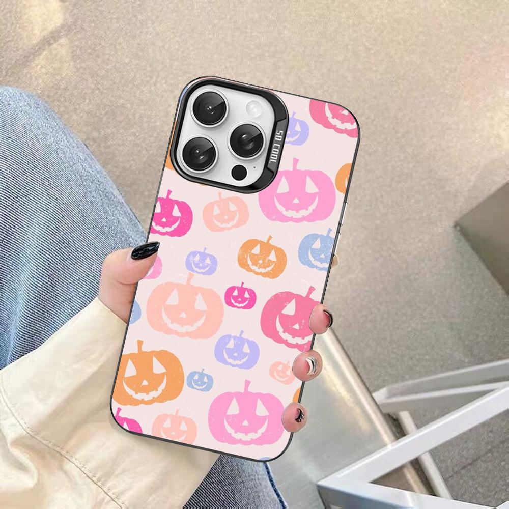 Pumpkin Phone Case For IPhone 16 15 14 13 12 11 Pro Max X XR XSMAX 8 7 Plus Matte Shockproof Back Cover