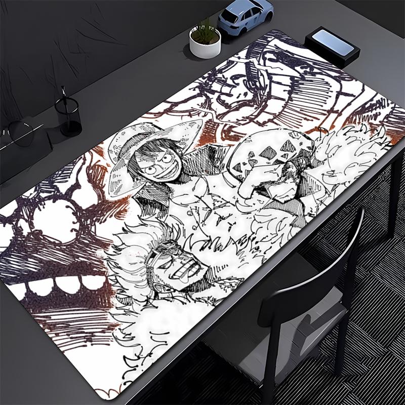 Mouse Pad Large ONE PIECE Luffy Anti-Slip Rubber Gaming MousePad Durable Desk Pad for Office and Gaming PC carpet Anime Mousepad