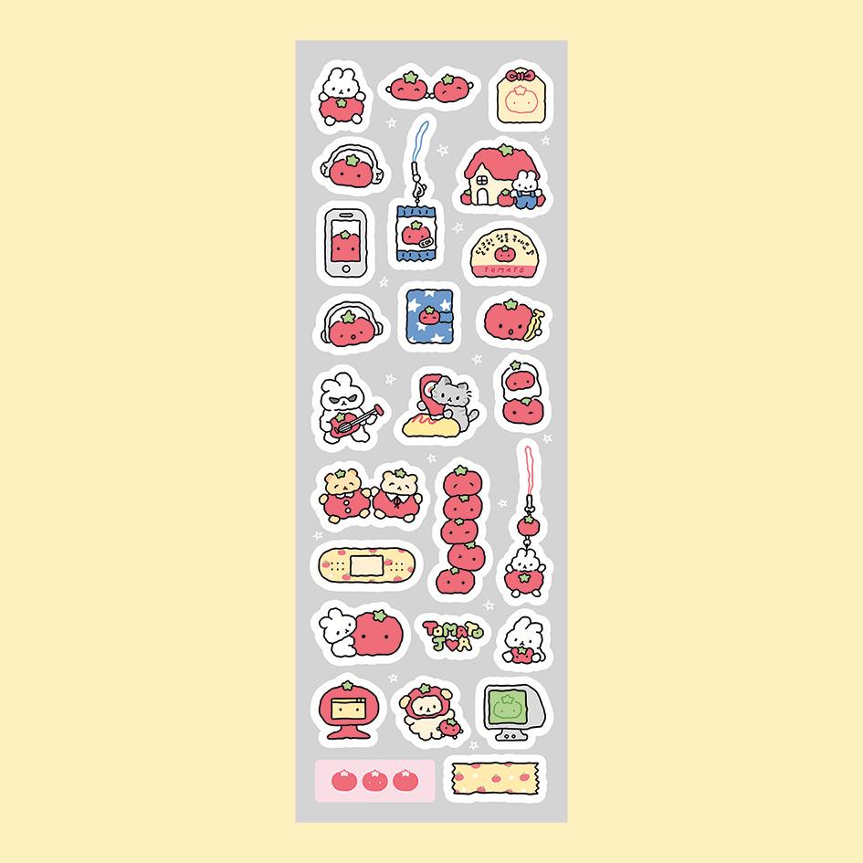 Korean Cute Graffiti Rabbit Stickers - Hand-Drawn Cartoon for DIY Journals