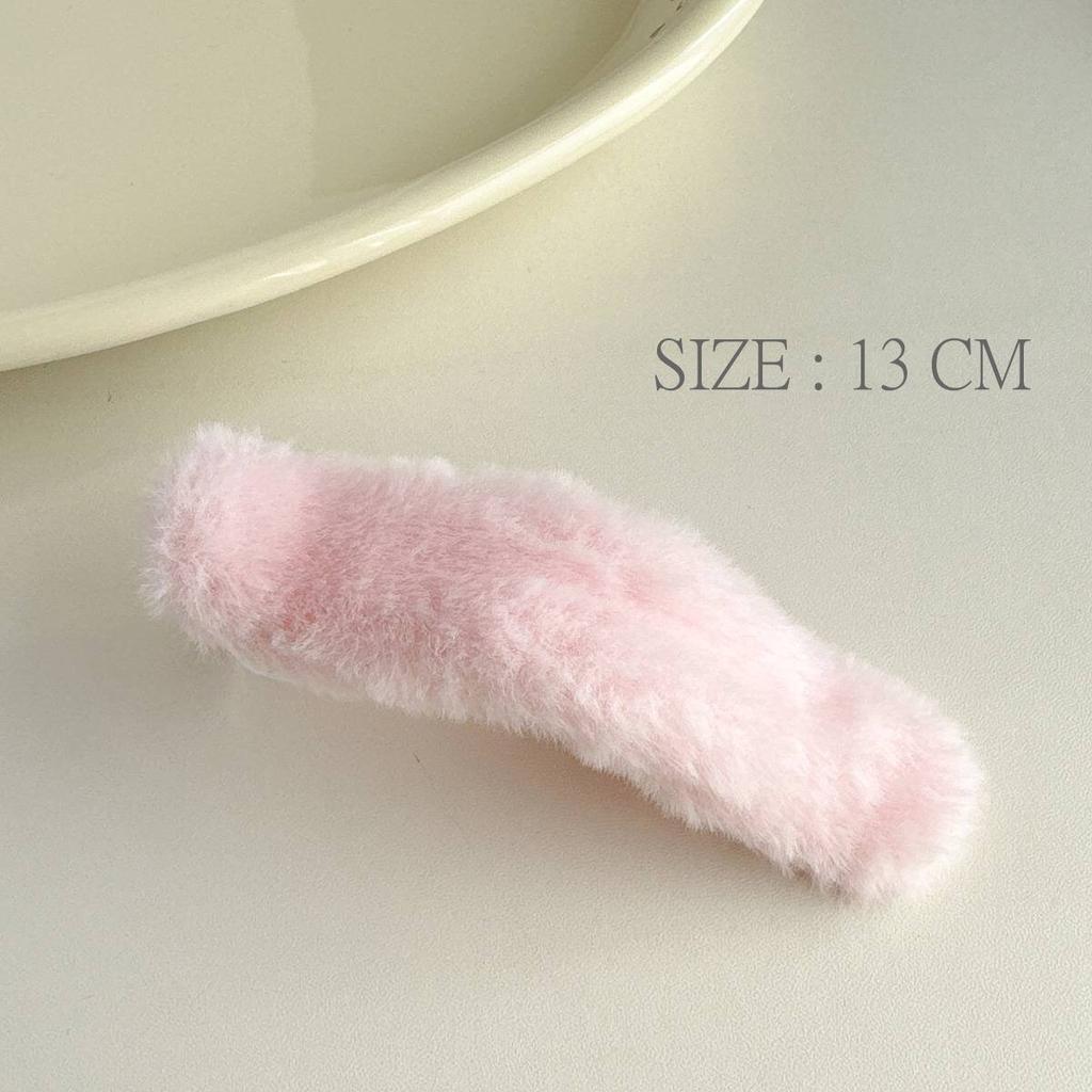 Maillard Pearl Plush Hairpin Women'S Back Head Hair Clip Large Duck Bill Clip Temperament Hairpin Headdress