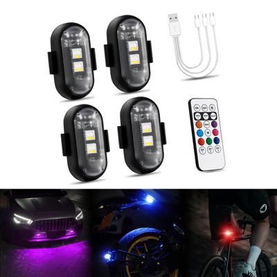 Futwod Strobe Light, 8 Color Changes, Remote Control Included, Small,
