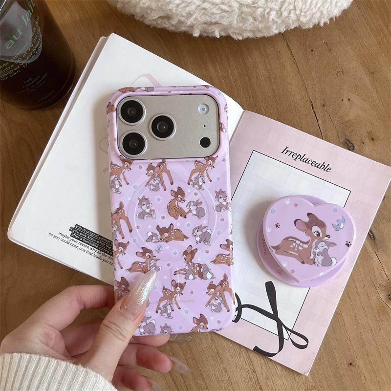 

Cute Deer & Rabbit Magnetic iPhone 17/16 Pro Max/15 Pro Case for Women iPhone 17