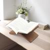 Book Stand for Reading - Solid Wood Book Holder for Open and Closed Books, Cookbook, Magazines, Textbooks (Redwood)