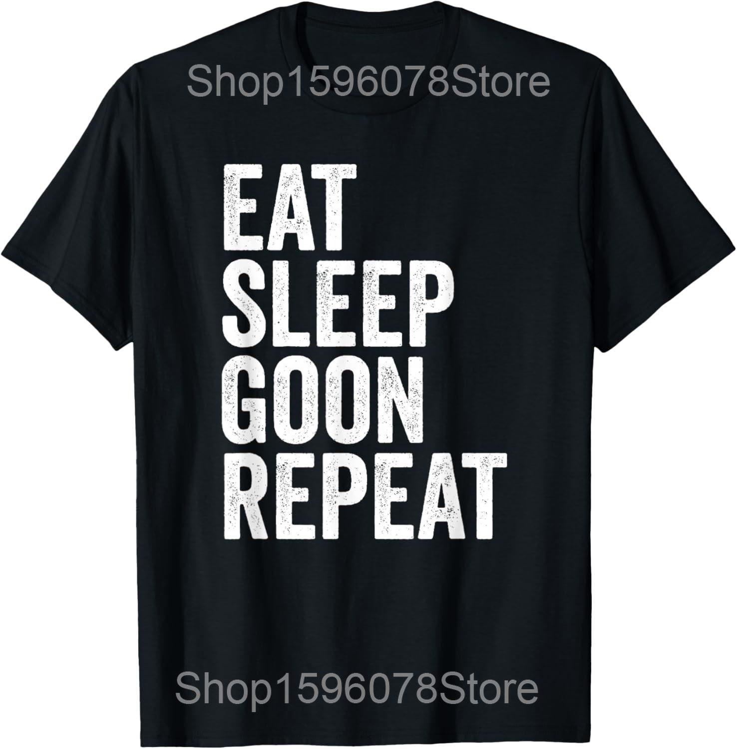 

Funny Goon Meme I Paused My Gooning To Be Here T Shirts Men Cotton Humor Streetwear Tee Shirt Short Sleeve Unisex Loose Clothing 4XL