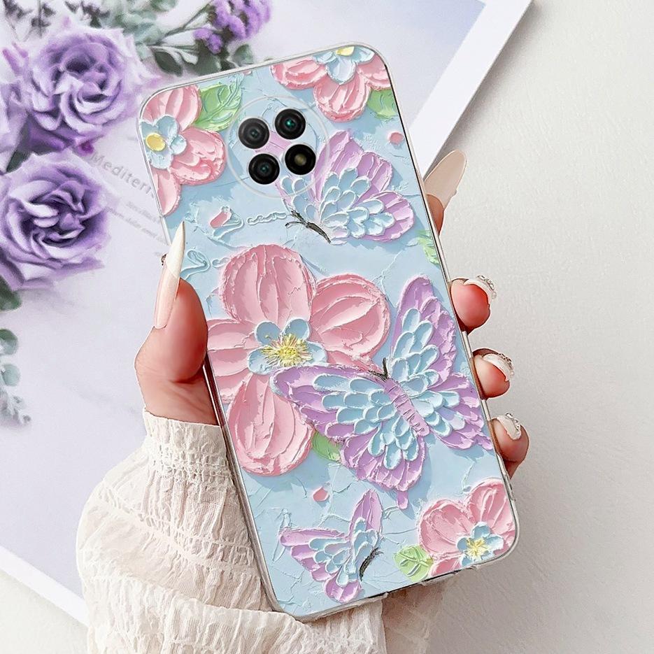 For Xiaomi Redmi Note 9 5G Case Note 9T Cute Painted Cover Soft Silicone Phone Case For Redmi Note 9T Note9 5G Back Cover Fundas