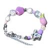 Ins Hip-hop Trend Adjustable Bracelets Purple Eggplant Beaded Ceramic Star Bracelets Girl Temperament Fashion Jewelry