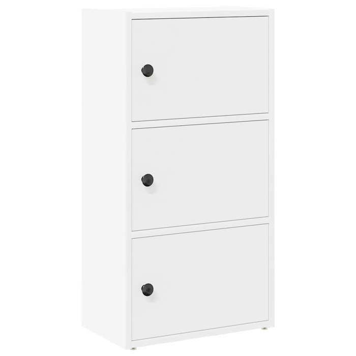 VidaXL Bookcase White 40x24x77 Cm Engineered Wood, Bookshelf, Storage Rack, Book Holder, Cabinet 860364