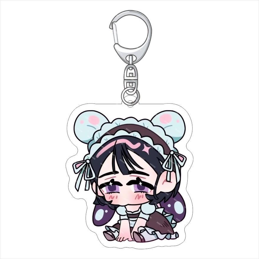 Anime Alien Stage Peripheral Keychain Acrylic MIZI SUA TILL IVAN HYUNA LUKA Pendant Key Chains Fans Cosplay Accessories Gift