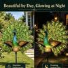 Waterproof Solar Garden Lights Energy Saving Outdoor Statue Peacock Solar Stake Light Auto Activation Decorative Stake