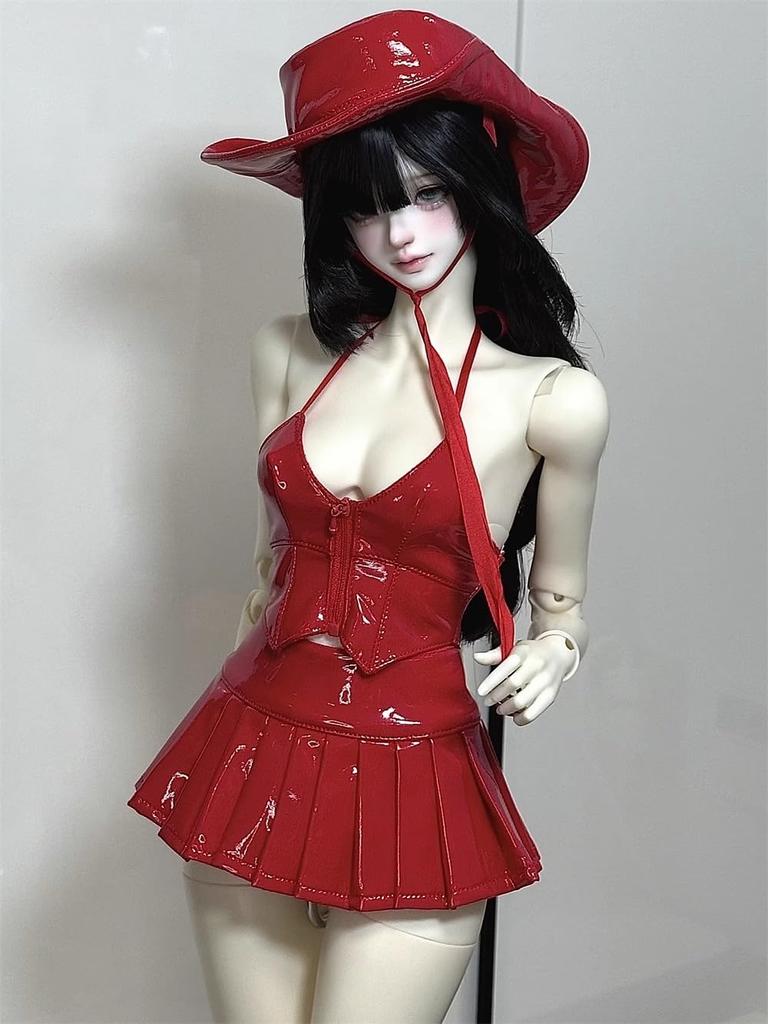 HAMRETHYPPZ BJD Ball Jointed Doll Doll Doll Maid Leather Denim Cowboy Sexy Sexy Western Girl Suit and Body Not 1/4 1/6 1/3 Dress, Costume, Outfit,