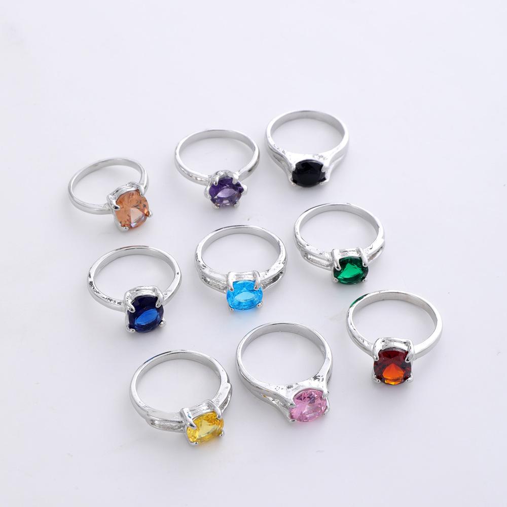 Trendy Multi-Style Zircon Square Ring - Women's Fashion Accessory