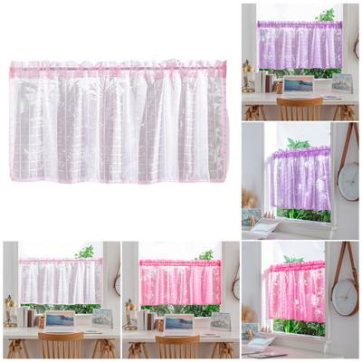 Window Curtain Air Drainage Decoration Comfortable Touch Eye-catching Block Partition Gauze Kitchen Supply