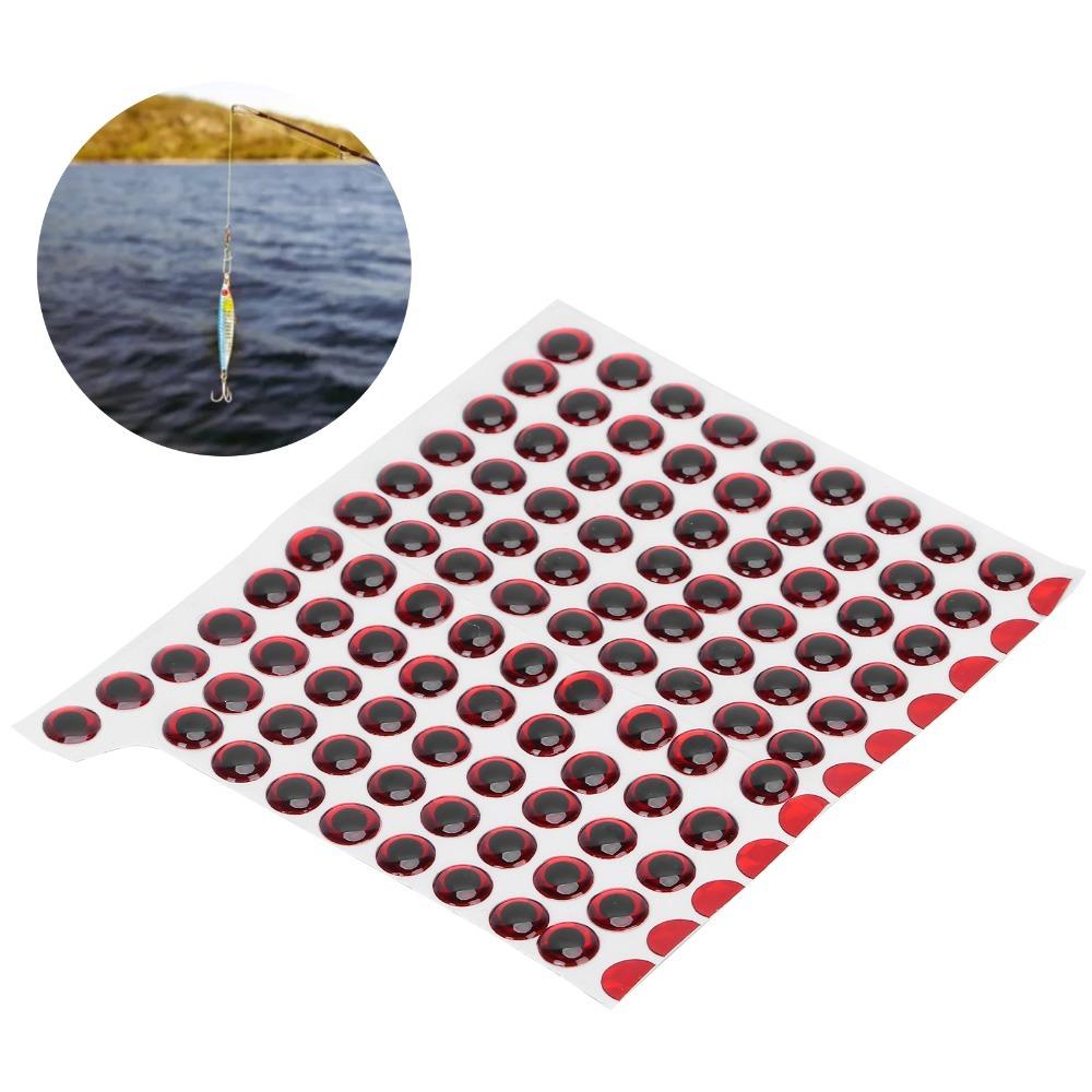 300PCS 3D Artificial Fishing Baits Eyes 3 Colors Fish Eyes Fishing Lure Eyes  Fishing Lure Making красный