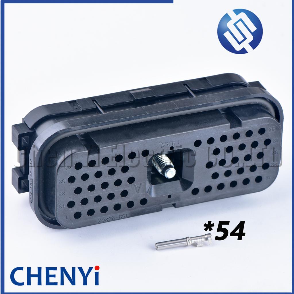 54 Pin auto Waterproof Wiring Connector For CAT Carter Excavator Computer Version Plug 153-2630 153-2620 163-6637 E320C E320D