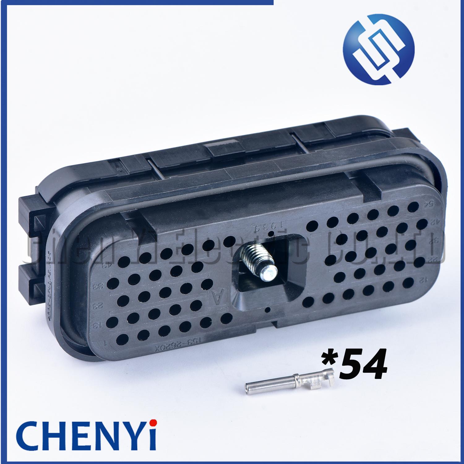 54 Pin auto Waterproof Wiring Connector For CAT Carter Excavator Computer Version Plug 153-2630 153-2620 163-6637 E320C E320D 1 Pcs
