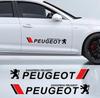 75cm Naklejki Dekoracyjne na Karoserię Samochodu Paski Boczne na Drzwi Samochodu Naklejki Dla Peugeot 307 308 3008 206 308 207 406 407 408 Akcesoria Samochodowe