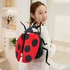 Cross-Border Cartoon Insect Plush Shoulder Bag: Ladybug & Bee Backpack