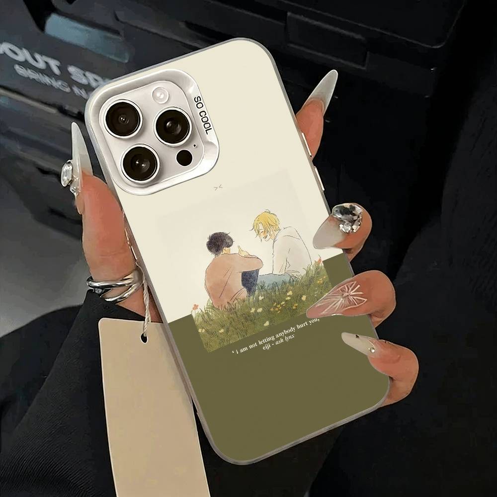 

Чехол для телефона B-BANANA- FISH для iPhone 17,16,15,14,13,12,11 Plus,Pro Max,XS,белый серебристый чехол для телефона iPhone14Pro