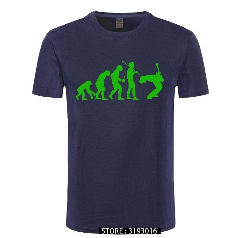 Funny Guitarist T Shirt Evolution Of a Guitarist Music Rock Guitar Musician Band Metal Mens Tshirt 31 Colors Unisex Cool Tees