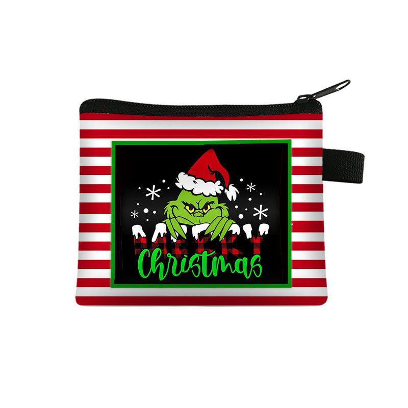 Christmas Change Bag Cartoon Animal Wallet Children S Portable Coin Card Bag Wallet Zipper Bag normal quality