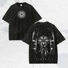 Vintage Horror Survival Game Graphic Washed Shirt, bR25Sb8a