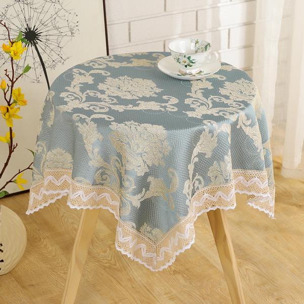 Household Minimalist Dining Table Cloth Countryside Style Small Round Table Cover Rectangular Floral Lace Universal Tablecloth