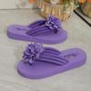 Women's Plus Size Flower Thong Flip-Flops - Unisex Summer Couple's Flat Sandals