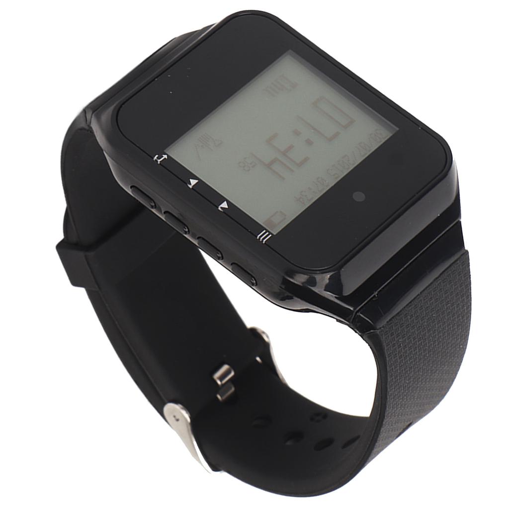 Watch Pager 20 Call Buttons LCD Display Rechargeable Wireless Watch Calling System Caregiver Pager