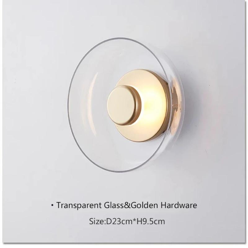 LED Modern Glass Wall Lamp Creative Ceiling Lights for Bedroom Bedside Living Dining Room Indoor Home Decorative Fixtures