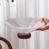 Large Capacity French Glass Berry Tray Decorative Dry Fruit Placed Tray  for Snacks Candy