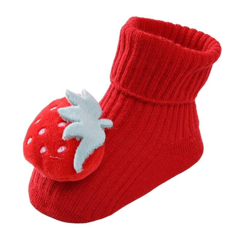 

Хлопковые носки для новорожденных девочек и мальчиков от 0 до 1 года, носки с изображением животных, противоскользящие носки средней длины на трубке One Size